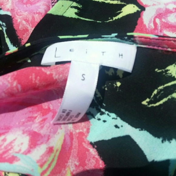 Leith Summer Open Back Floral Print Romper Sz S - Picture 4 of 5